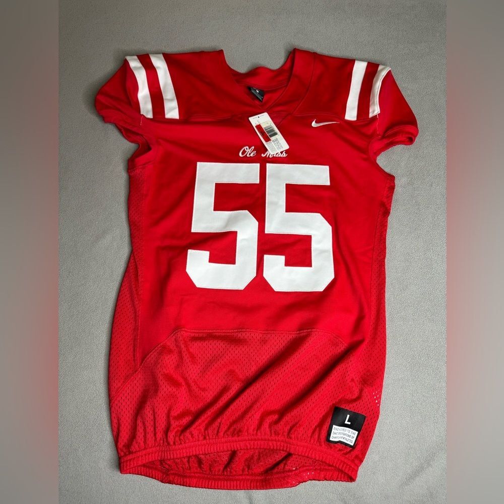 NWT 2018 RARE NIKE SAMPLE AUTHENTIC PRO CUT OLE MISS FOOTBALL JERSEY MEN'S SZ L